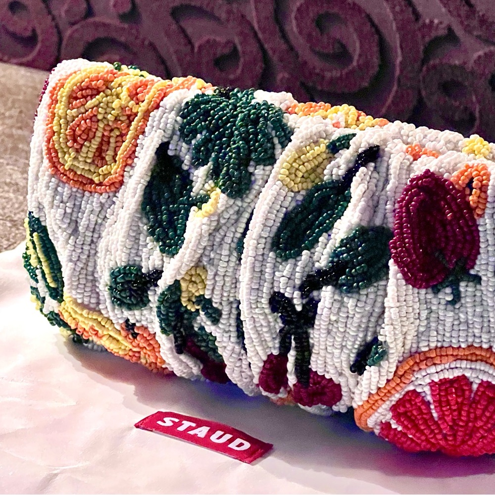 🌺🎉HP🎉🌺 NWT Staud Beaded Bean Bag Fruit Salad - Picture 13 of 16